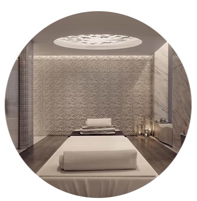 Luxury spa treatment room